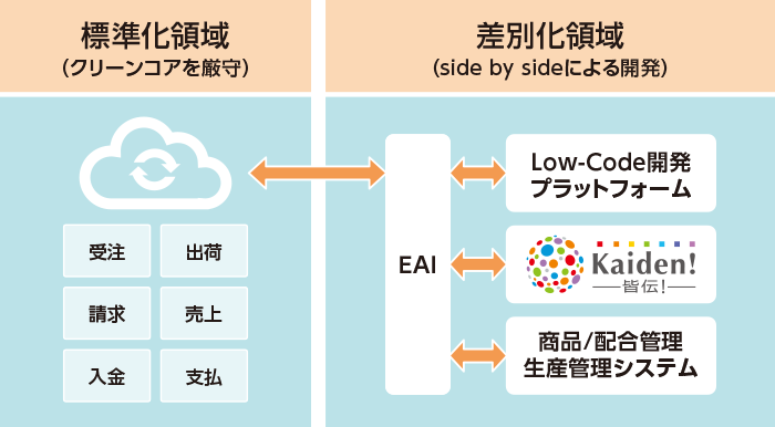 クリーンコア戦略を支える役割分担図