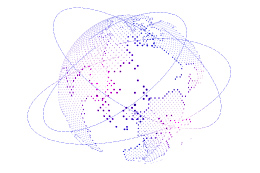 世界をつなぐネットワークのイラスト